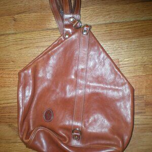 Raffaello Brown Leather Backpack